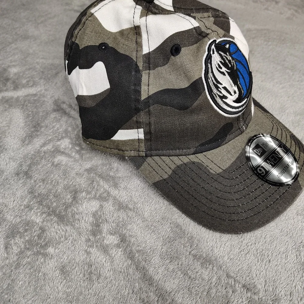 New Era Dallas‎ Mavericks NBA White Green Camouflage 9Twenty Adjustable Dad Hat